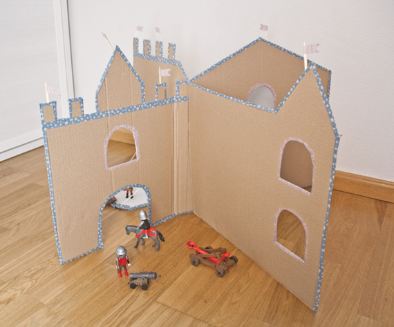 DIY: castillo de cartón, #tallerdecreactividad Pequeños arquitectos
