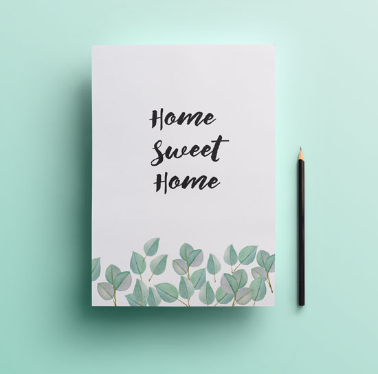 Lámina gratuita eucaliptus home sweet home